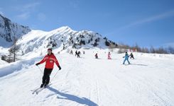 Ski slopes in Cogne in Aosta Valley